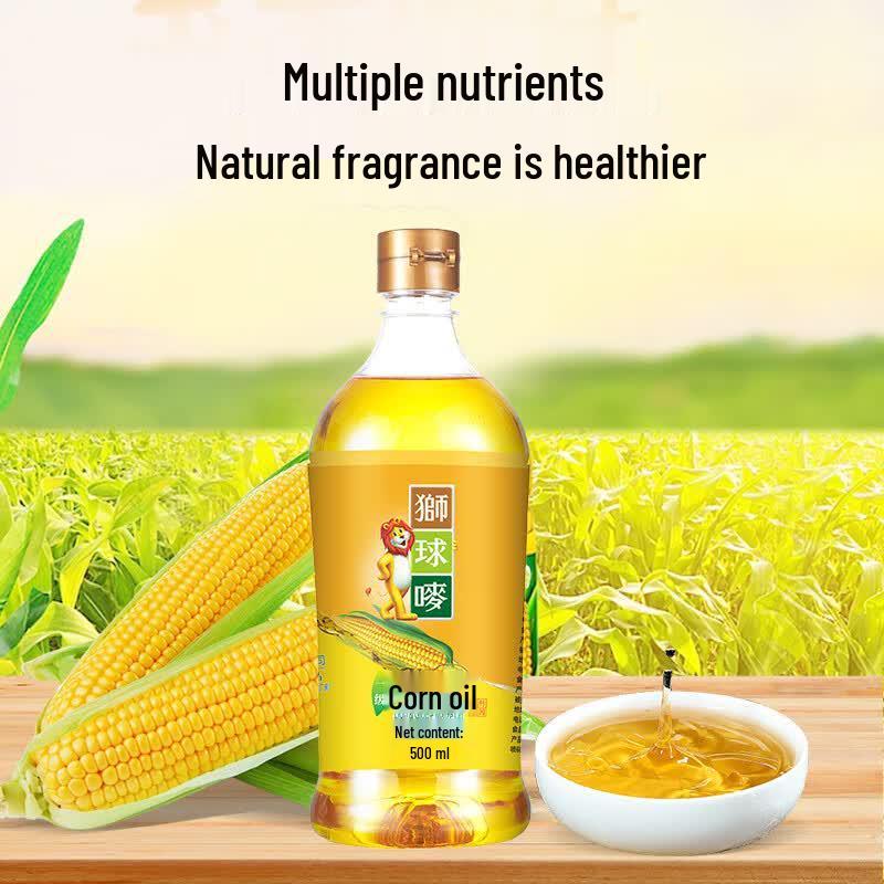 Lion & Globe Non-GMO Pressed First Grade Corn Oil 500ml