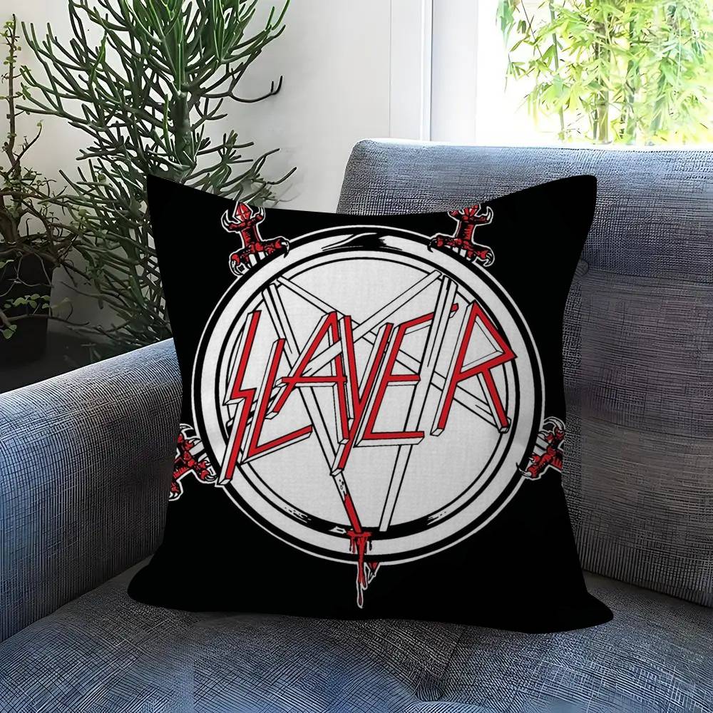Classic Band Slayer Maple Design Cushion Cover Happy Autumn Harvest Decor Holiday Decorati Pillow Cover