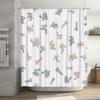 Adorable Bunny Shower Curtain 3D Printed Waterproof Fabric for Bathrooms Decor