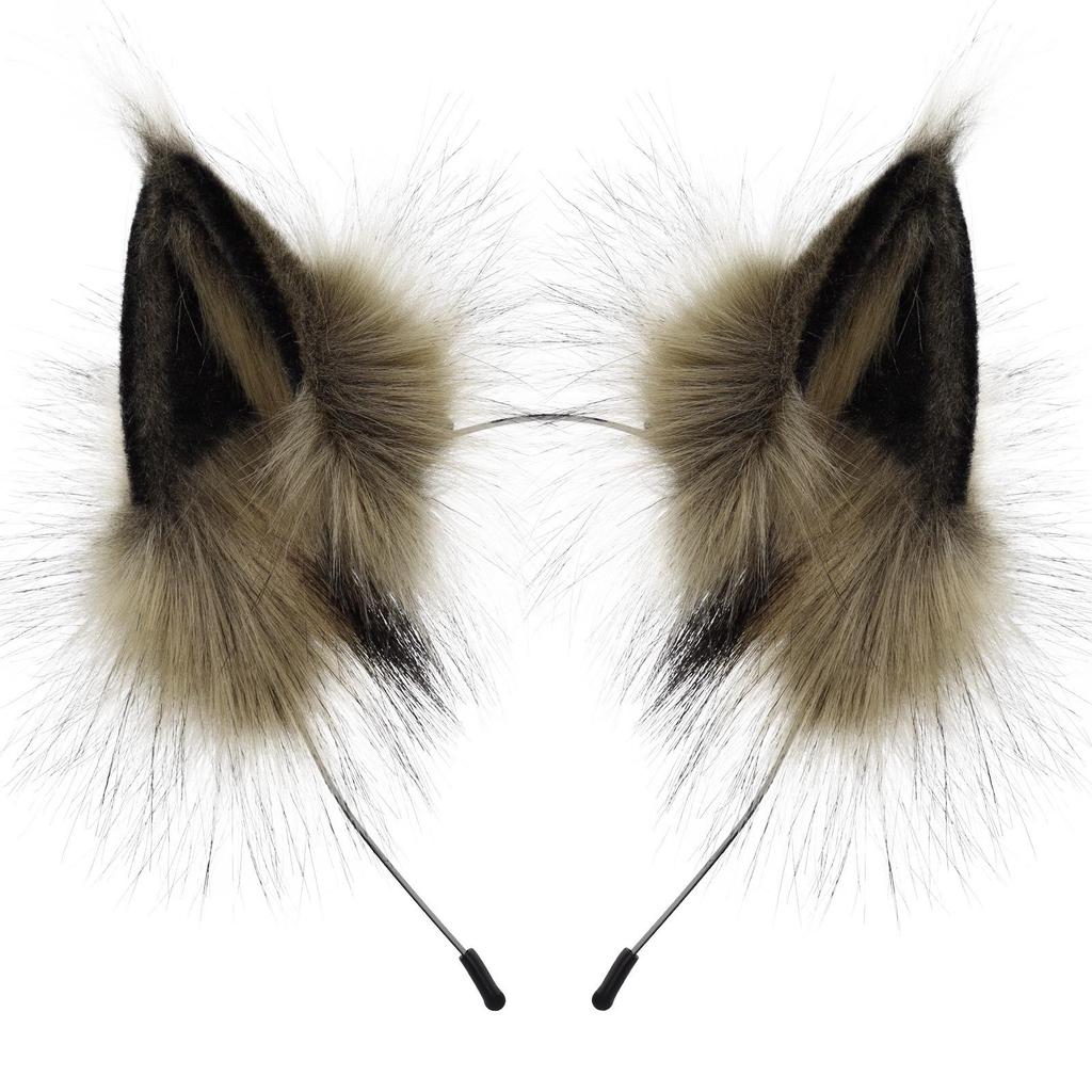 Cross-Border Adjustable Fox Ears Halloween Cosplay Plush Headband