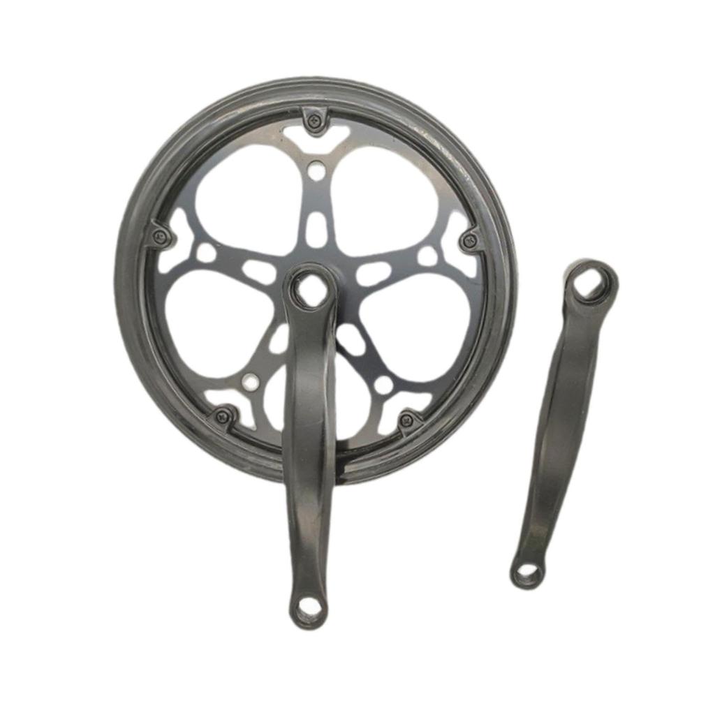 DeeRace Single Chainring Bike Crank Arm Set 52T 170mm Crankset