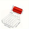 1pc vertical file organizer, acrylic desktop organizer, laptop stand - can hold up to 5 laptops, tablets and smartphones