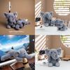 Cartoon Elephant Plush Toy Soft Short Pile For Kids And Collectors