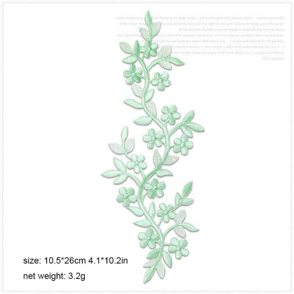 

Embroidery Cloth Patches 10.5*26cm Vine Leaves DIY Decorative Flowers Cheongsam Bag Patch
