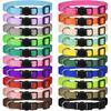 20 Pack Puppy Collars for Small Puppies Litter Safety Buckle Soft Nylon Whelping Collars Newborn Puppy Collars for Litter Puppies Collars(S)