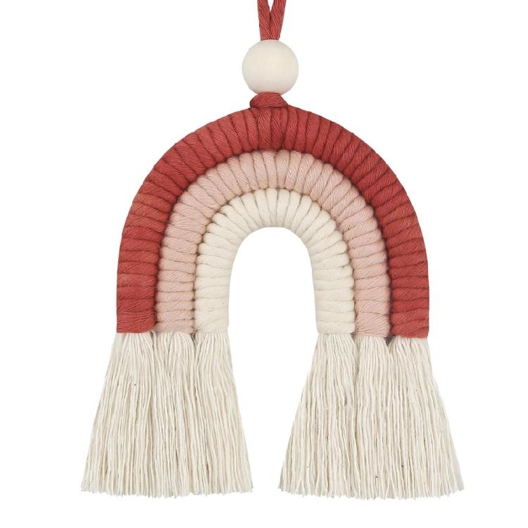Teenager Home Decor Rainbow Wall Ornament Nordic Woven Wall Arts Bohemian