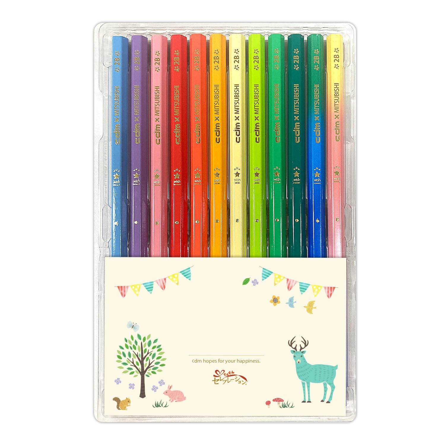 

красивый Gungun Gun, идеально подходит как набор Mitsubishi Pencil с шестигранным Perfect для подарков с посланием Все Легко писать, карандаши, подарки. 12-ти предметный