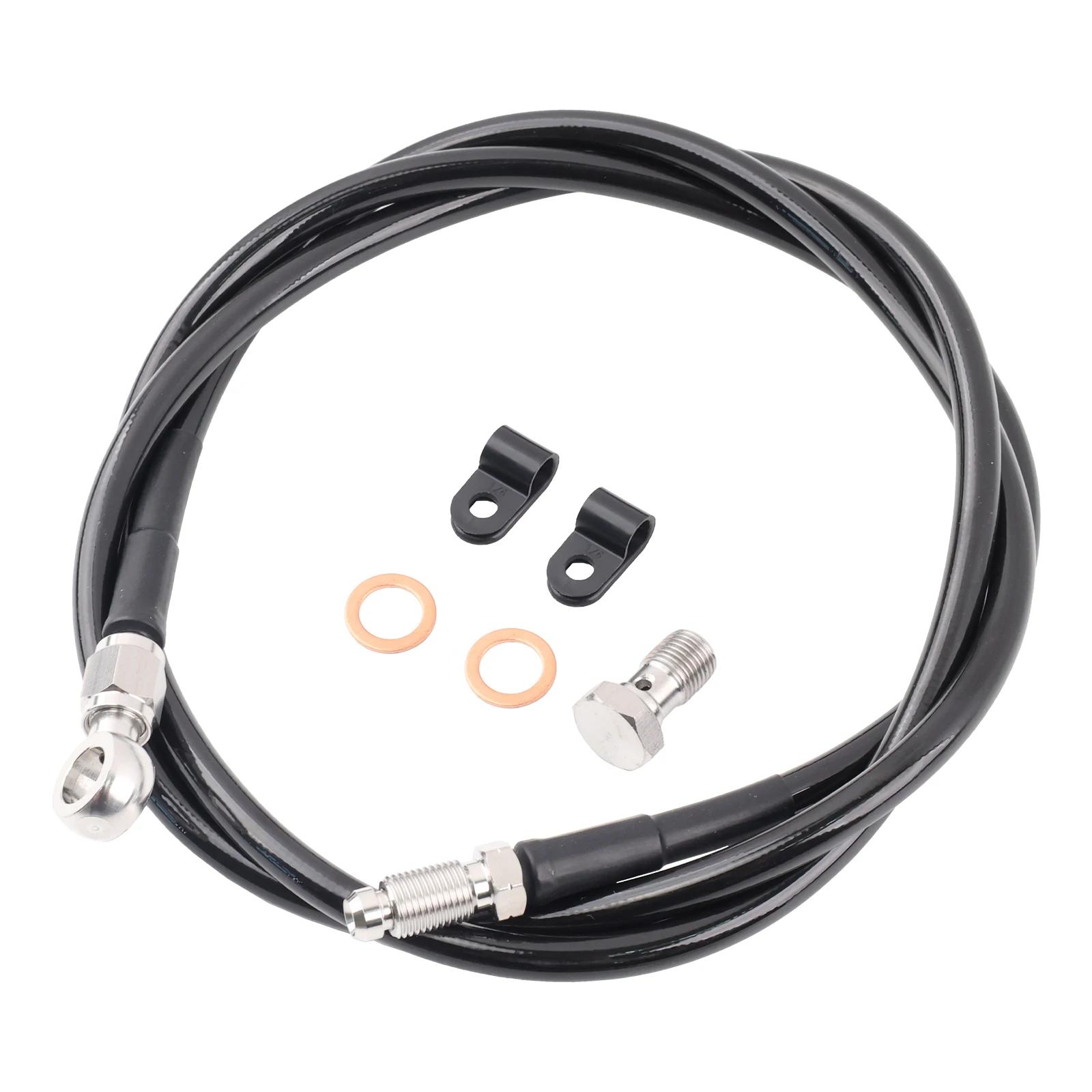 

S13 S14 Damper Delete Braided Clutch Line for 89-98 Nissan 240SX LHD Auto Manual Conversion Black as the picture show