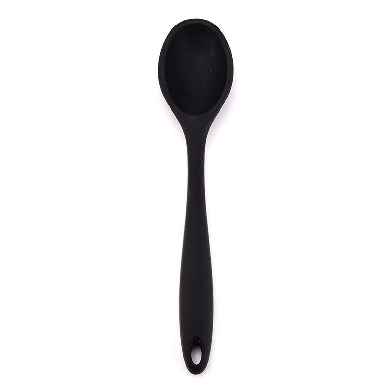 Large Integrated Silicone Kitchen Spoon Set: Slotted, Rice, and Salad Spoons - Hot Selling