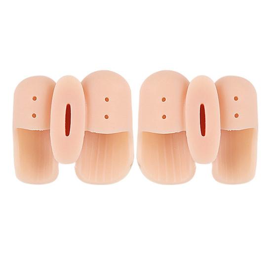 1 Pair 2-Hole Toe Separator Orthopedic Bunion Valgus Hammertoe Corrector
