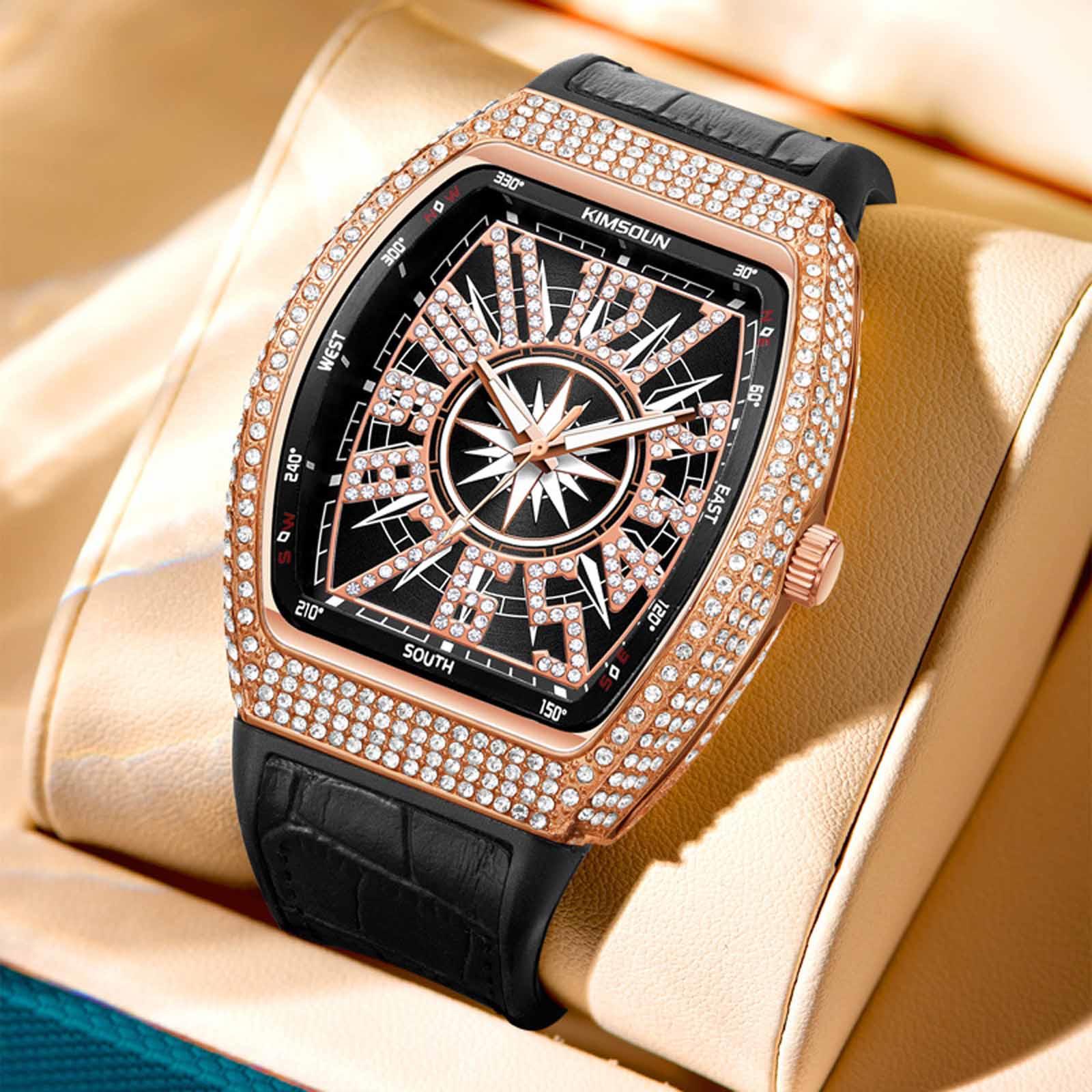 

Мужские водонепроницаемые светящиеся наручные часы-будильник для бега One Size