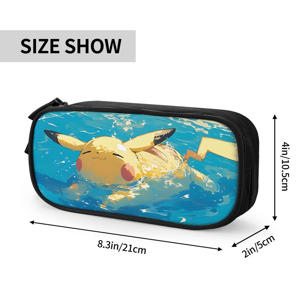 Custom Pokemon Summer Vibes Theme Large Capacity Bags for Child Pikachu Handheld Study Bag for Boys Gilrs Kids