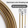 Passe-fil d'électricien: Outil à ressort en acier pour tirage de conduit pour câblage encastré