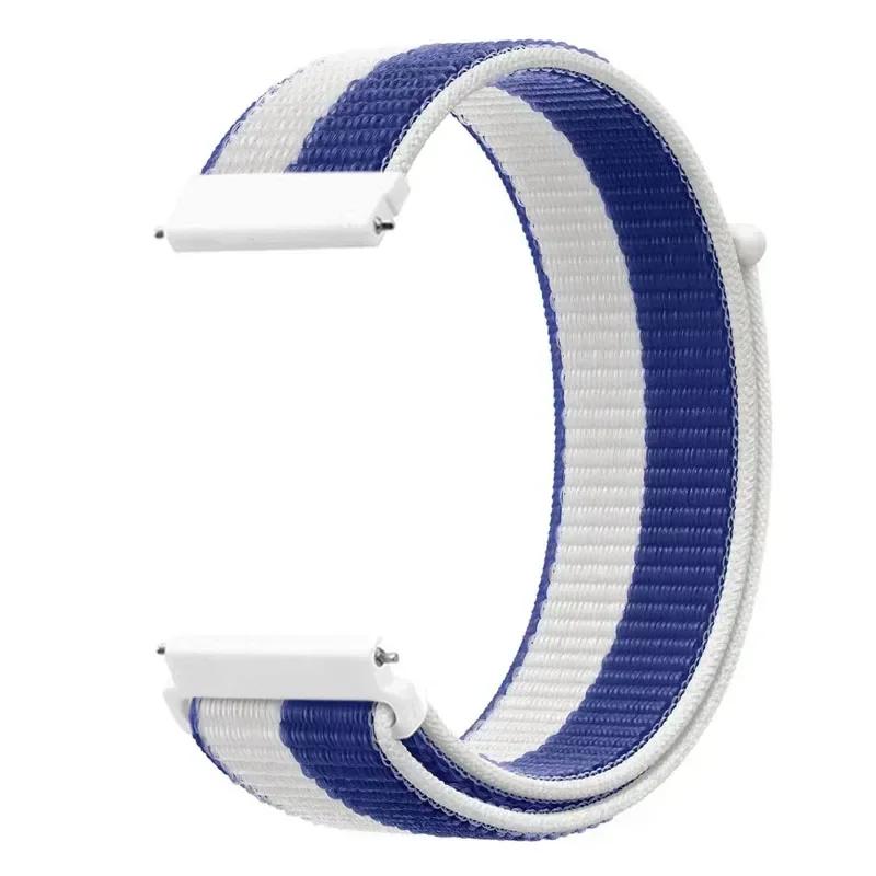 20mm Universal Kids Smart Sport Watch Band Nylon Loop Strap Adjustable Wristwatch Replacement Comfortable Children Watch Straps