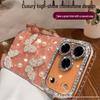 iPhone 17 Pro Max Pearl Butterfly Rhinestone Phone Case with Full Lens Coverage