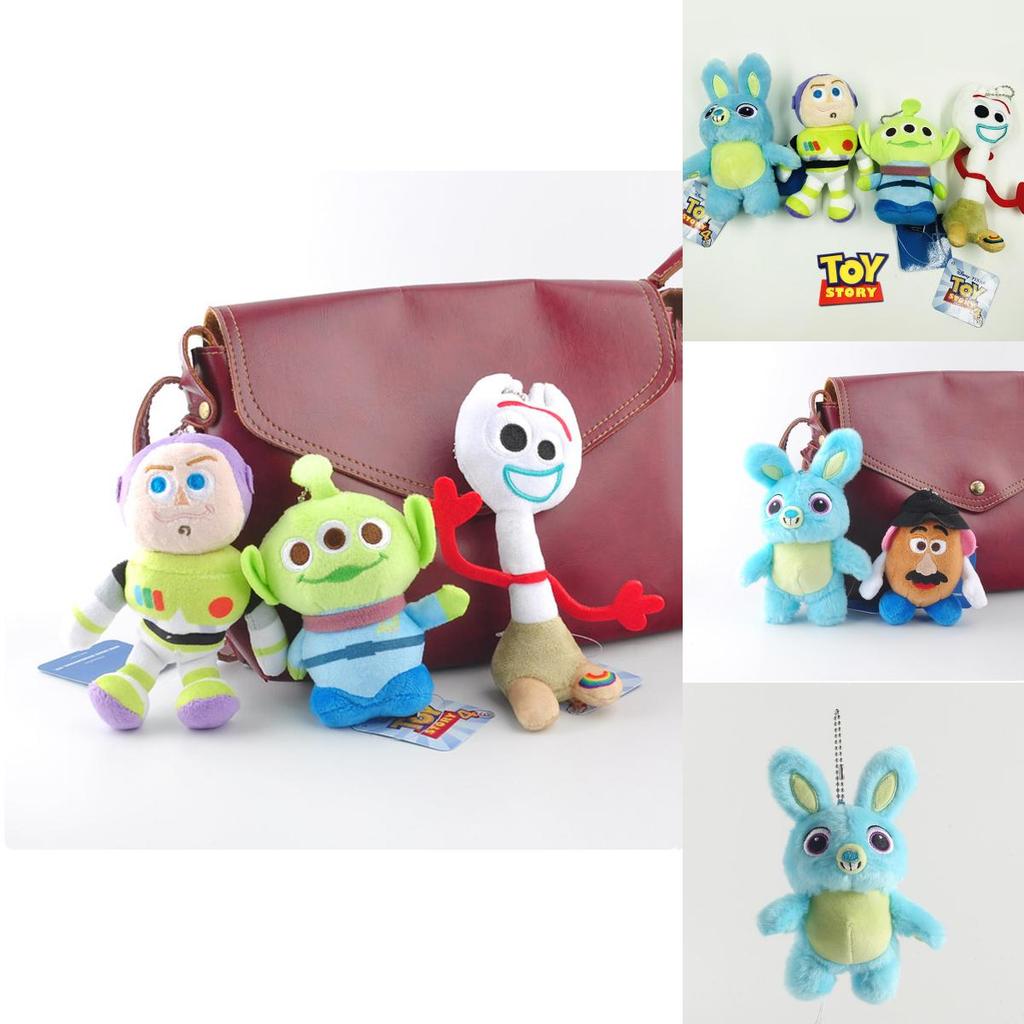 Uroczy pluszowy brelok Toy Story 4 z miękkimi i uroczymi postaciami Woody'ego, Buzza i ich przyjaciół