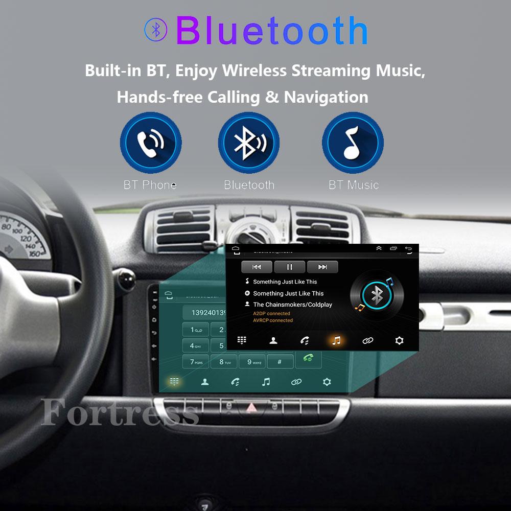 For Mercedes Benz Smart Fortwo 2006 - 2015 Android Car Radio Multimedia Player Carplay Navigation GPS Touch Screen Auto Stereo