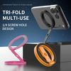 For magsafe Magnetic Phone Holder, Double-sided Magnetic Ring Buckle, Rotating And Folding Metal Stand Support Bracket Grip