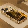 The Lion Roars Patterned Tempered Glass Design for iPhone16 17 ProMax 1514 1312 11ProMax Phone Case Camera Cover Shockproof Hard