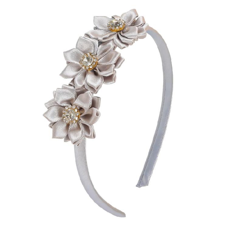

Everyday Wear Floral Rhinestones Hair Band Props with Soft Fabric for Comfortable Use in School Office and Parties