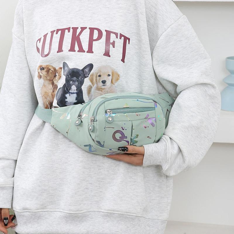 1Pc Large Capacity Waterproof Work Sports Mobile Phone Fanny Pack Women's Running Fashion Versatile Satchel Wallet Tide