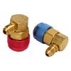 2 Pcs AC Quick Coupler Connector Manifold Fluoride Converter Adapter for R134a System Car