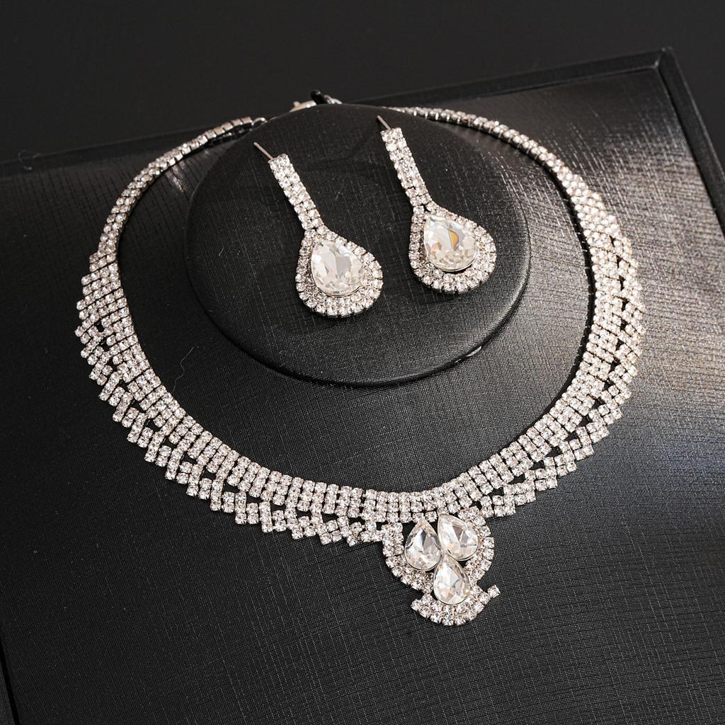 Diamond Water Drop Pendant, Earrings,and High-end Accessories