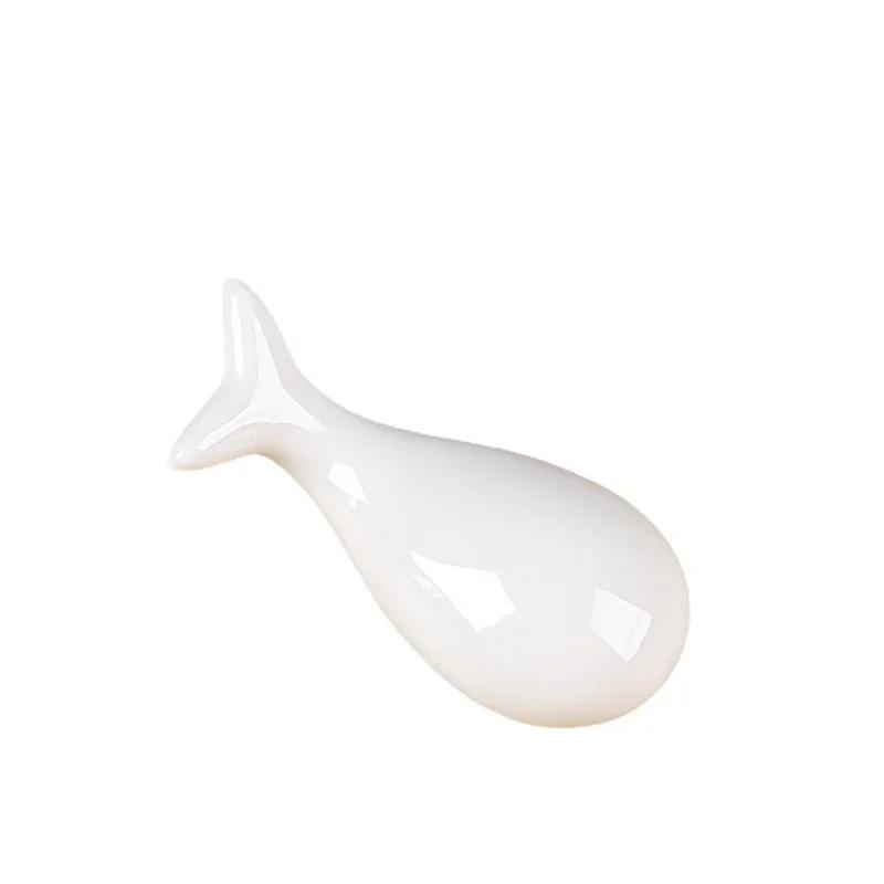 3*3.5*7cm  Cartoon Ceramic Chopsticks Holders Whale Shape Chopsticks Mat Kitchen Art Craft Tableware Chopsticks Stand
