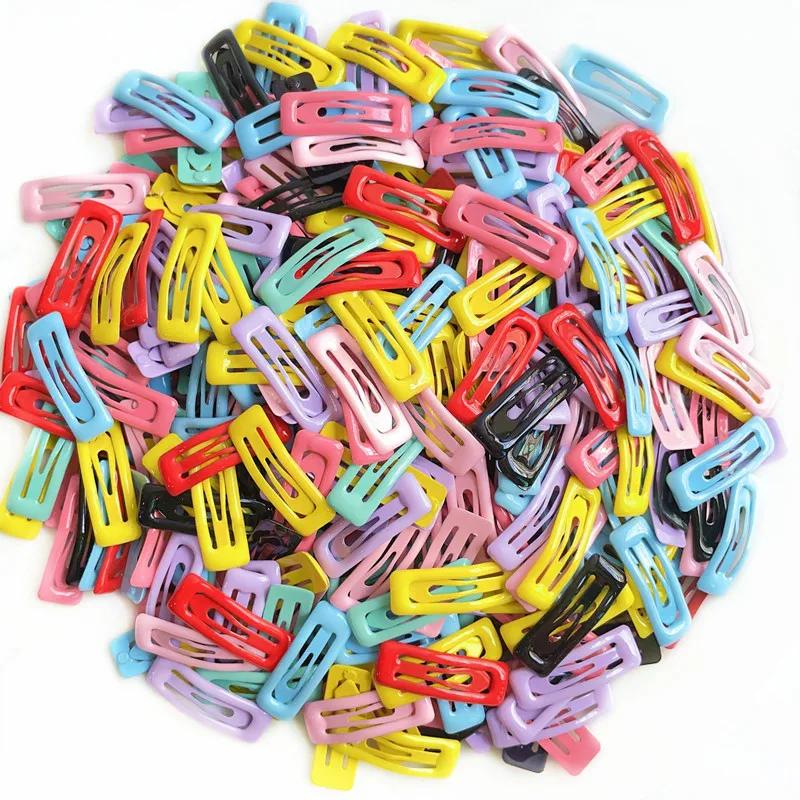 

10 шт. Милые заколки для волос в форме капли воды конфетных цветов, Сладкие заколки для волос для девочек, Однотонные зажимы, Модные детские аксессуары для волос