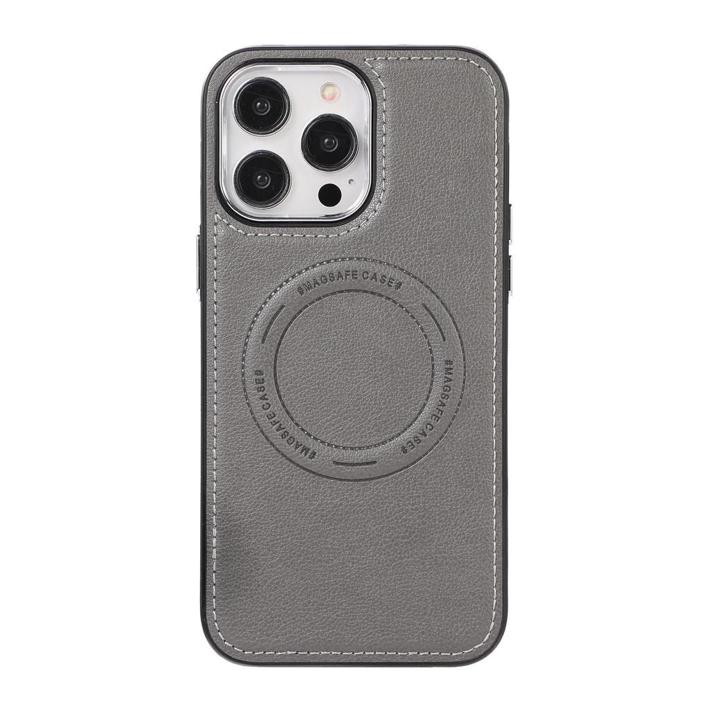 Zhi Chen Magnetische Anti-Fall-Hülle für iPhone 15 & 14 - High-End Lederschutzhülle