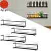 Non 1pcs Perforated Metal Kitchen Shelf For Minimalist Wall Mounted Home Storage