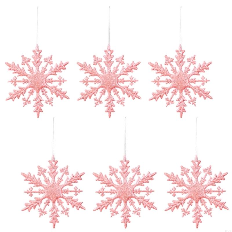 

Celebratory Ice Decorations Permanent PVC Suspended Ornamentation Set of 6 розовый