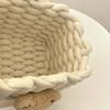 Handmade Storage Baskets Cotton Rope Woven Cartoon Animals Sundries Organizer Little Bear Organizer Baskets Cosmetic Storage