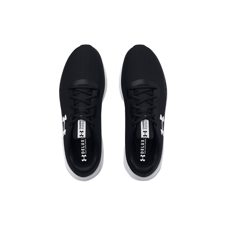 Under Armour Charged Pursuit 3 Tech Black White Men Sneakers 3025424-001