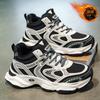 Winter fleece high-top sports shoes, thickened soles, warm cotton shoes, casual dad shoes