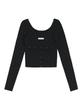 OJOS I:E Fluid Knit Top 01 / Black
