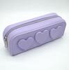 New Makeup Brush Case Toiletry Bag Organizer for Women Silicone Cosmetic Bag Pencil Case with Pattern