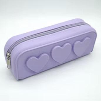 New Makeup Brush Case Toiletry Bag Organizer for Women Silicone Cosmetic Bag Pencil Case with Pattern