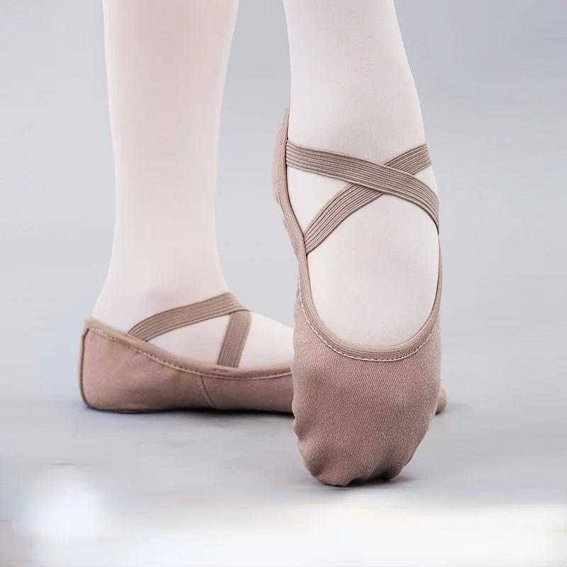 Fashion Full Elastic Cloth Ballerina Children's Dance Shoes Women's Dancing Shoe Kids Yoga Cat Claw Adult Ballet Shoes