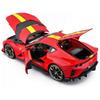 Bburag 1/18 Scale Signature Series Ferrari 812 Competizione Red / Diecast Model Car, Finished Model, 18-16915 RD