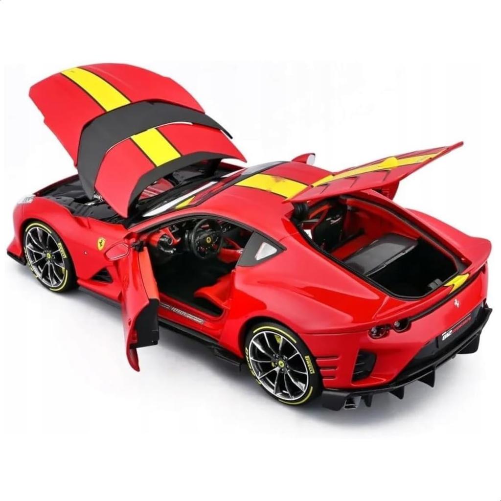 Bburag 1/18 Scale Signature Series Ferrari 812 Competizione Red / Diecast Model Car, Finished Model, 18-16915 RD