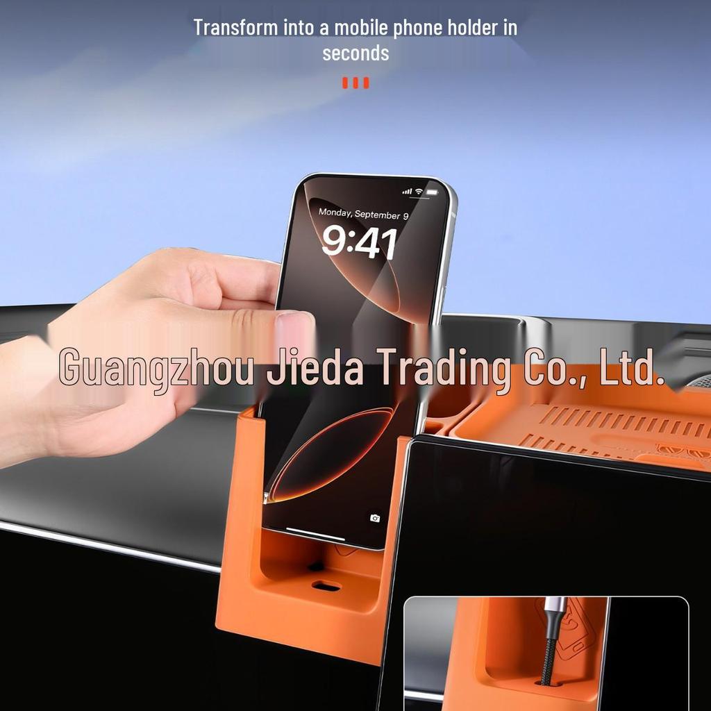 Silicone Phone Holder & Storage Box for AITO M7 Car Interior Modification