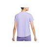 Nike Dri-Fit One Classic Short Sleeve Top Fashion Logo Women Tops Purple FN2799533