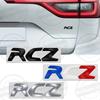 SQOB1 Metal 3D Para Peugeot RCZ Insignia Letras Tricolor Francesas Logo Pegatina de Carrocería para Maletero Trasero de Coche Emblema de Rendimiento GT LINE Accesorios