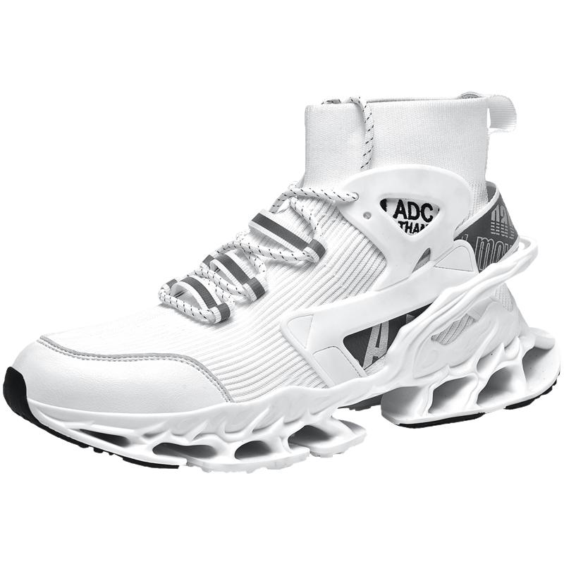 Large Size Men's Shoes Shock-Absorbing Running Shoes Ultra-Light Running Mesh Shoes Casual Summer Breathable Sports Shoes