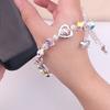 Colorful Beads Beaded Phone Chain Bowknot Phone Hanging Rope  Phone Case Accessories