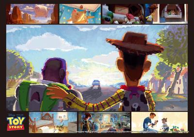Tenyo [Made In Japan] 300-Piece Jigsaw Puzzle Disney Toy Story: Lots of Memories (30.5x43cm) D-300-271, Includes Glue, Spatula, and Service Card