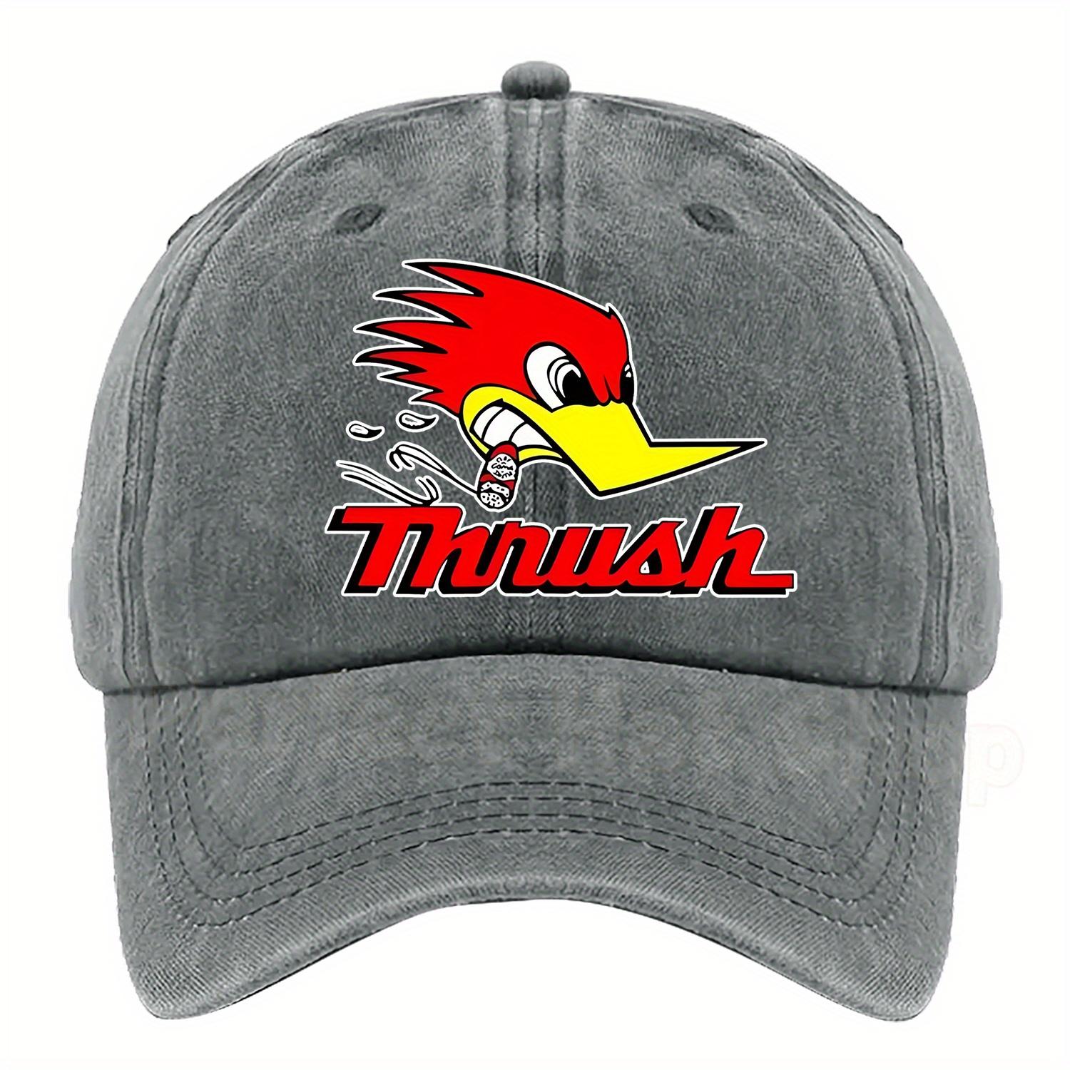 

Red Bird Carriage Print Baseball Cap Compatible for Birthdays Picnics Casual Attire Adjustable Strap One Size