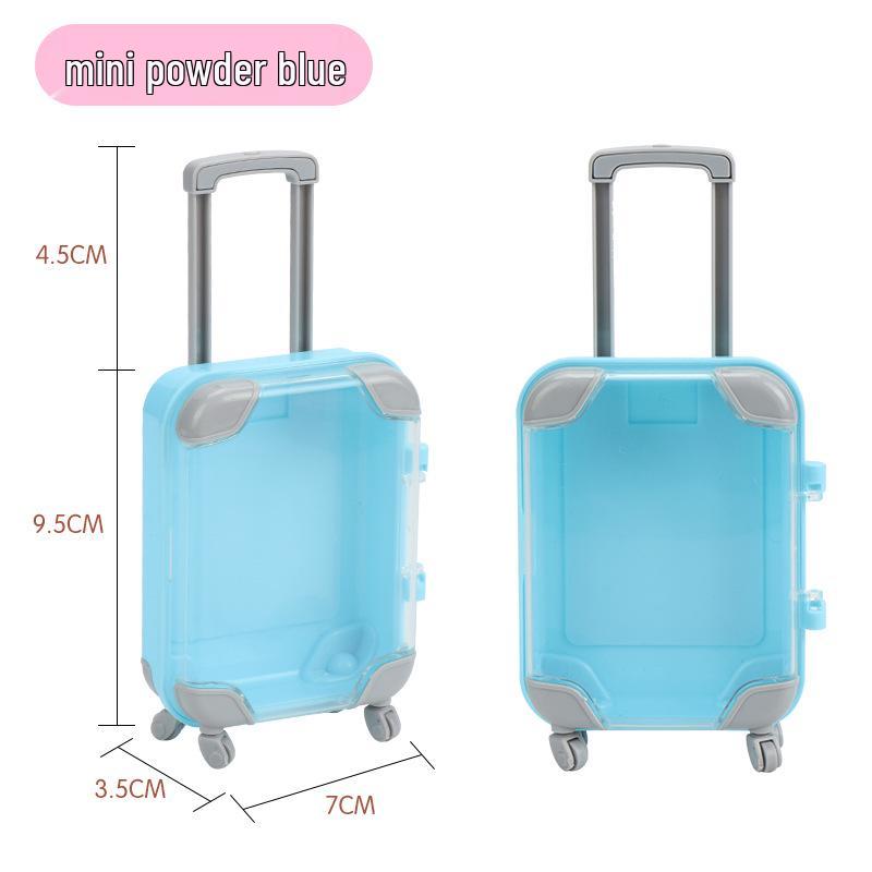 Мини-чемоданчик для игрушек с ручкой для хранения украшений, косметики и накладных ресниц