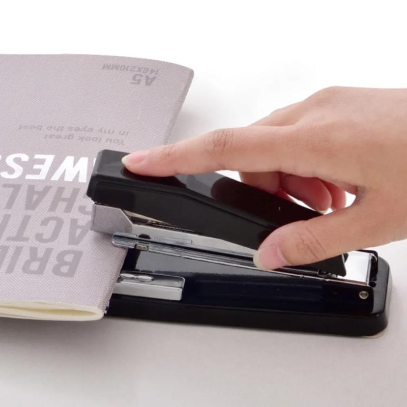 1pc 360 Degree Rotating Stapler Head Desktop Stapler Staples Sharp Chisel for Office Stationery School Home